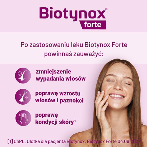 Zdjęcie produktu - 3 Biotynox Forte  Lek z biotyną 10 mg - 30 tabl.