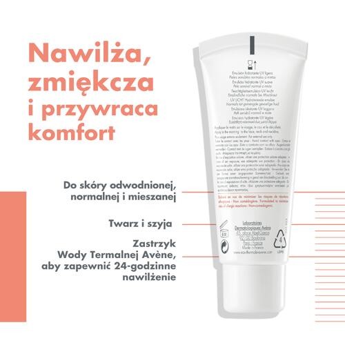 Miniaturka artykułu - #1 AVENE HYDRANCE UV Lekki krem nawilżający SPF 30, 40 ml