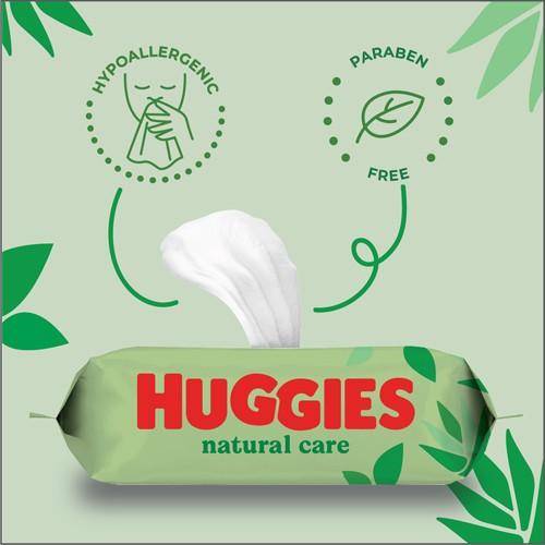 #2 – HUGGIES Natural Care Chusteczki nawilżane - 56szt.