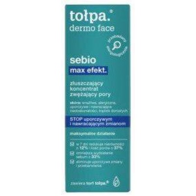 Miniaturka artykułu - #0 TOŁPA SEBIO Złuszczający koncentrat zwężający pory, 75 ml