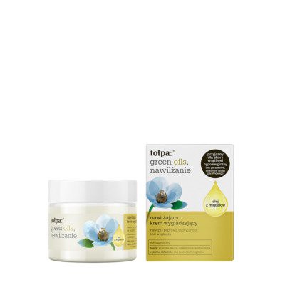 Miniaturka artykułu - #0 TOŁPA GREEN OILS, nawilżenie. Nawilżający krem wygładzający, 50 ml