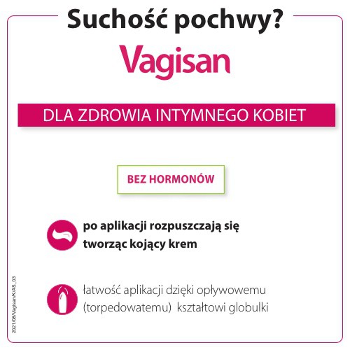 Miniaturka artykułu - #1 Vagisan Cremolum Globulki nawilżające - 16szt