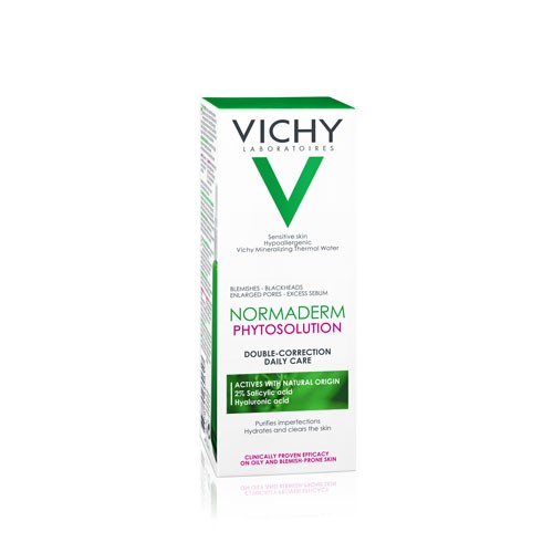 Miniaturka artykułu - #0 Vichy Normaderm Phytosolution Krem przeciw niedoskonałościom o podw&oacute;jnym działaniu, 50ml