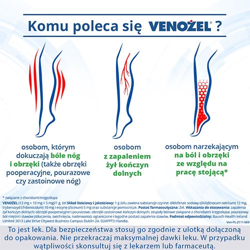 Zdjęcie produktu - 3 Venożel, 50g