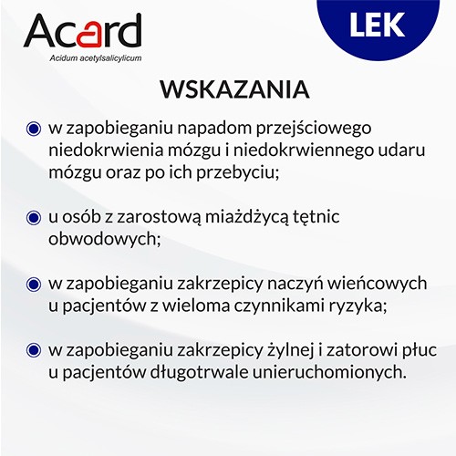 Zdjęcie produktu - 2 Acard 150 mg tabletki dojelitowe, 60tabletek