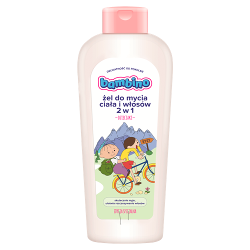 Zdjęcie produktu - 0 Bambino Dzieciaki Żel do mycia ciała i włosów 2 w 1 - 400 ml