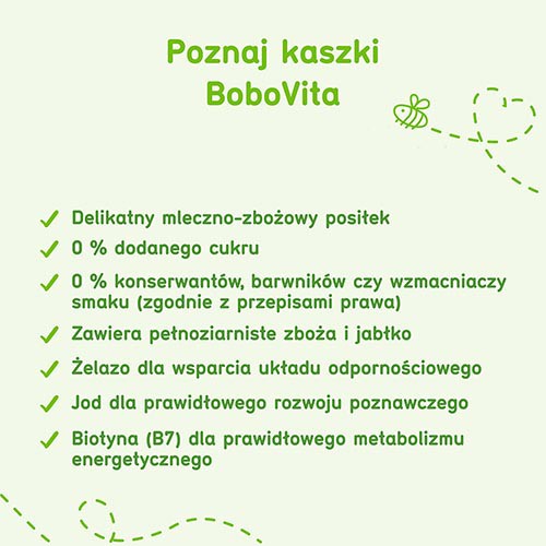 Miniaturka artykułu - #1 Porcja Zb&oacute;ż Mleczna 3 Zboża Ows.Jabł.210g