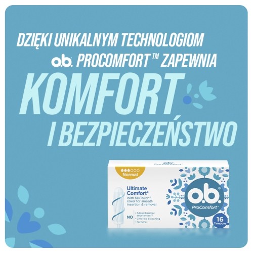 Zdjęcie produktu - 4 O.B. Tampony ProComfort Mini, 16 sztuk