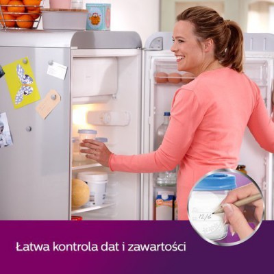Zdjęcie produktu - 2 AVENT Pojemniki na pokarm 180ml SCF619/05 