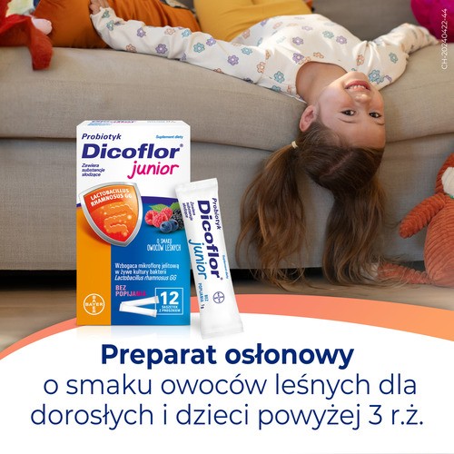 Zdjęcie produktu - 2 Dicoflor Junior Owoce leśne, 12 sasz.