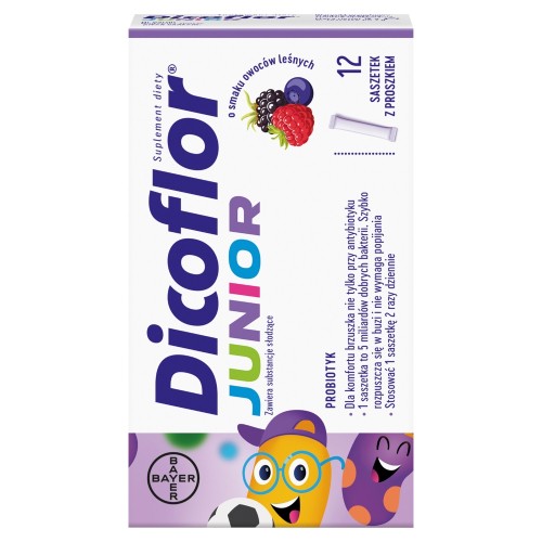 Miniaturka artykułu - #1 Dicoflor Junior Owoce leśne, 12 sasz.