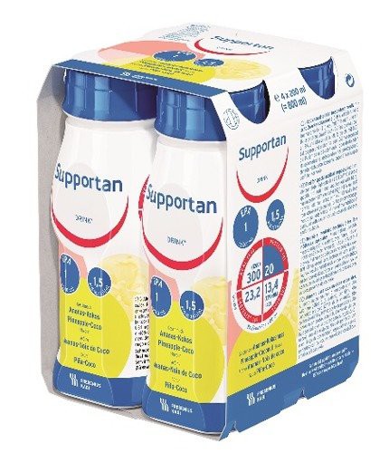 Miniaturka artykułu - #0 Supportan Drink Ananas kokos, 4x200ml