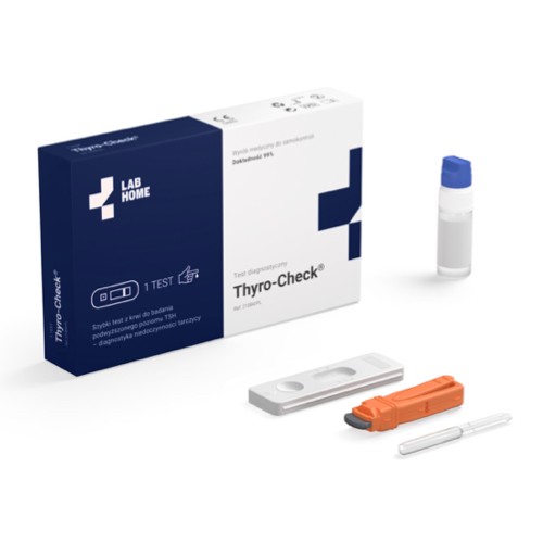 Miniaturka artykułu - #0 LAB.HOME THYRO-Check Test do diagnozowania niedoczynności tarczycy TSH, 1 szt.