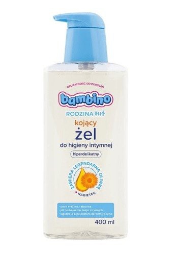 Miniaturka artykułu - #0 BAMBINO Rodzina żel do higieny intymnej kojący nagietek, 400ml