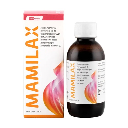 Miniaturka artykułu - #0 Mamilax płyn, 200ml - Wspomaga normalizację pracy jelit
