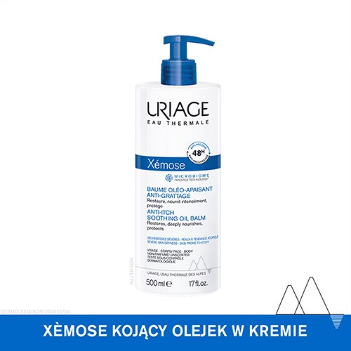 Zdjęcie produktu - 0 URIAGE XEMOSE Olejek kojący w kremie, 500ml