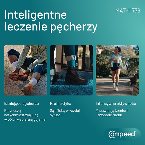 Zdjęcie produktu - 2 Compeed Plastry sportowe na pęcherze na podeszwie, 5 szt.
