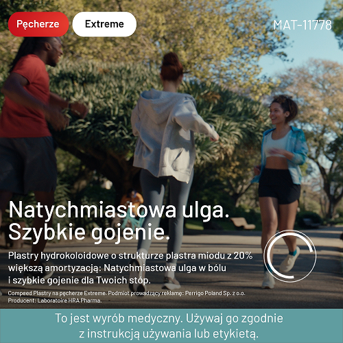 Miniaturka artykułu - #0 Compeed Plastry na pęcherze na piętach dla aktywnych średnie, 5 szt.