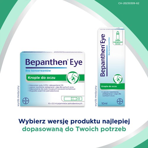 Zdjęcie produktu - 3 Bepanthen Eye krople do oczu, 10 ml