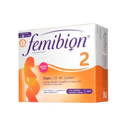 Miniaturka artykułu - #0 Femibion 2 Ciąża, 28 tabl+ 28 kaps