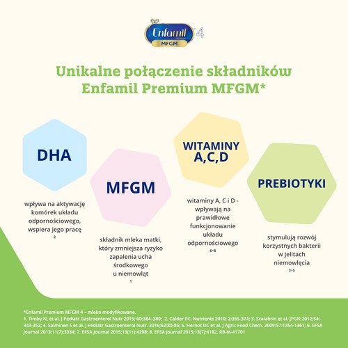 Miniaturka artykułu - #1 Enfamil Premium 4 Mleko modyfikowane powyżej 2. roku, 3200 g (4x800g)