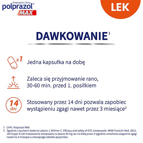 Zdjęcie produktu - 2 Polprazol Max, 14 kaps.