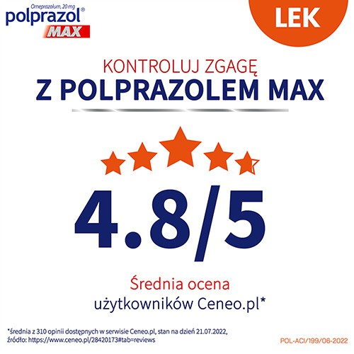 Zdjęcie produktu - 4 Polprazol Max, 14 kaps.