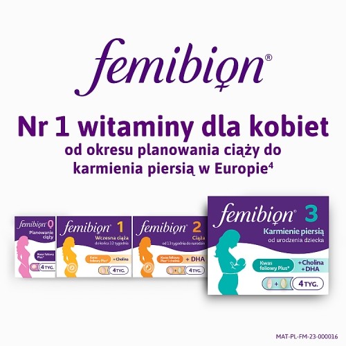 Zdjęcie produktu - 6 Femibion 3 Karmienie piersią + DHA, 28 tabl. + 28 kaps.