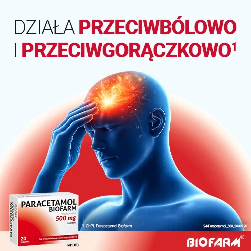 #0 – Paracetamol Biofarm 500mg, 20 tabl.