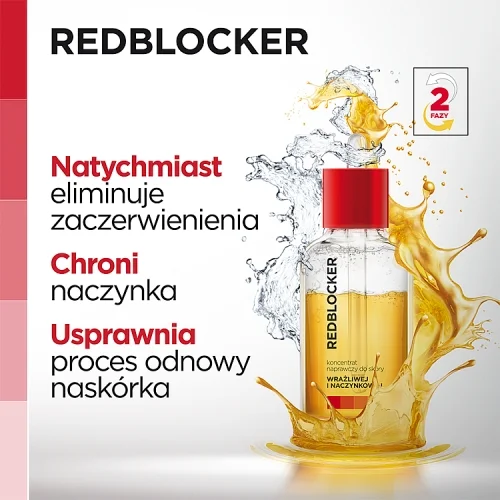 #1 – RedBlocker koncentrat naprawczy do sk&oacute;ry wrażliwej i naczynkowej, 30ml