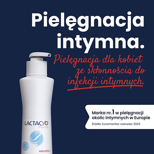 Miniaturka artykułu - #0 Lactacyd Pharma Prebiotic+ Płyn do higieny intymnej z prebiotykami, 250 ml