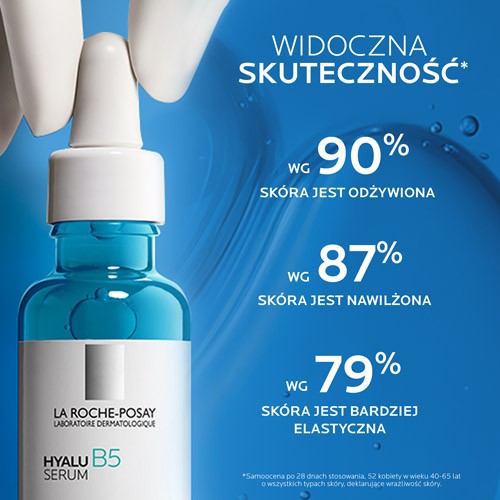 Miniaturka artykułu - #1 La Roche-Posay Hyalu B5, przeciwzmarszczkowe i regenerujące serum do twarzy, 30 ml