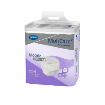 Zdjęcie produktu - 0 MoliCare Pieluchomajtki PREMIUM Mobile 8K rozmiar XL, 30szt.