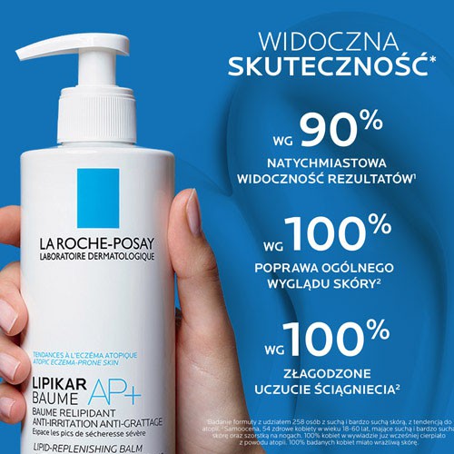 Miniaturka artykułu - #1 La Roche-Posay Lipikar Baume AP+M Regenerujący balsam do ciała, 400 ml
