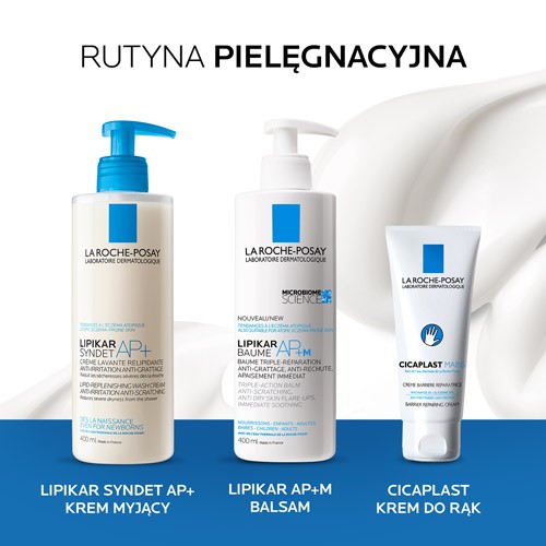 Zdjęcie produktu - 3 La Roche-Posay Lipikar Baume AP+M Regenerujący balsam do ciała, 400 ml