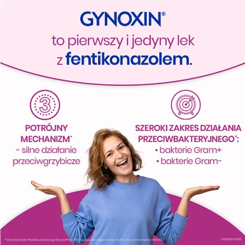 Zdjęcie produktu - 3 Gynoxin UNO 600mg, 1 globulka