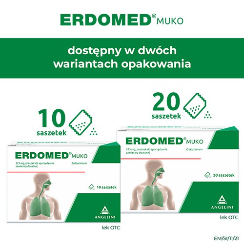 Zdjęcie produktu - 4 Erdomed Muko, 20 saszetek