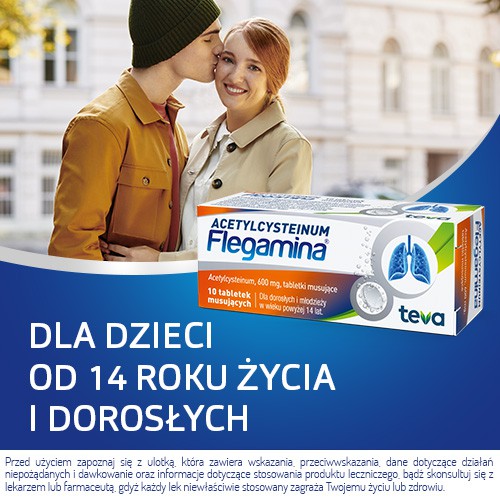 Zdjęcie produktu - 3 Flegamina ACC Acetylcysteinum 600 mg, 10 tabletki musujące