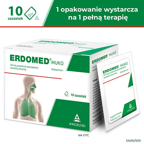 Zdjęcie produktu - 4 Erdomed Muko,  10 saszetek