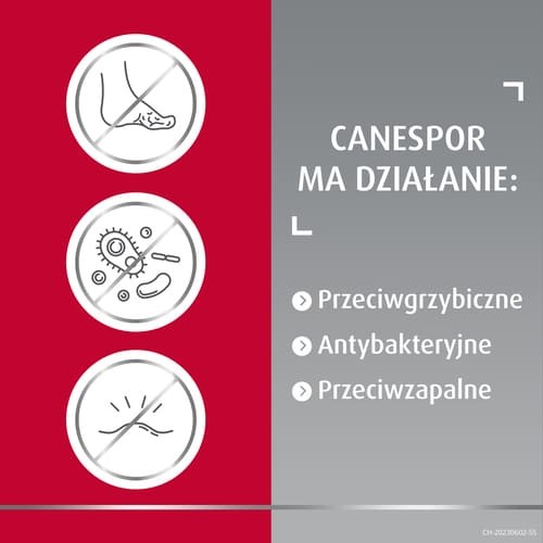 Miniaturka artykułu - #0 Canespor krem, 15g - Lek na grzybicę st&oacute;p, ciała i dłoni 