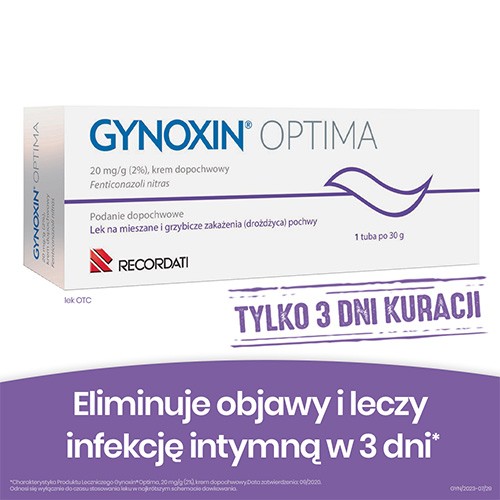 Miniaturka artykułu - #0 Gynoxin krem dopochwowy 0,02 g/g, 30 g (tuba)