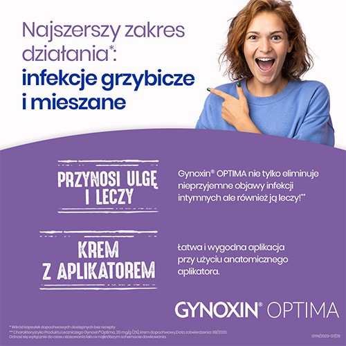 Zdjęcie produktu - 2 Gynoxin krem dopochwowy 0,02 g/g, 30 g (tuba)