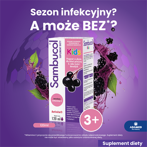 Miniaturka artykułu - #0 Sambucol Kids płyn, 120 ml