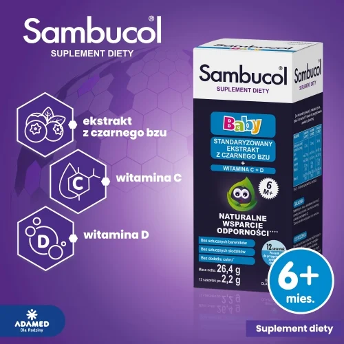 #2 – Sambucol Baby, 12 saszetek 