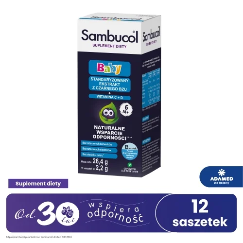 #4 – Sambucol Baby, 12 saszetek 