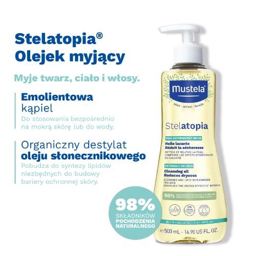 Zdjęcie produktu - 2 MUSTELA Stelatopia Olejek myjący, 500ml