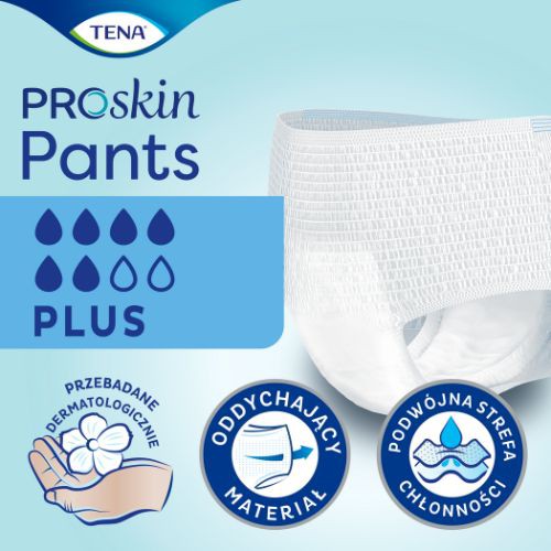 Zdjęcie produktu - 2 TENA Pants ProSkin Plus XL, 12 szt - majtki chłonne