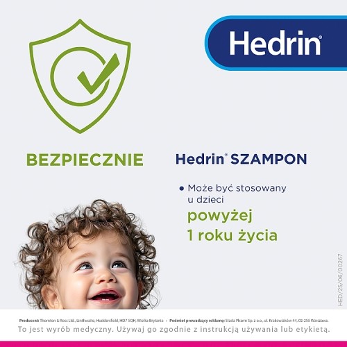 Zdjęcie produktu - 5 Hedrin Szampon, 100 ml