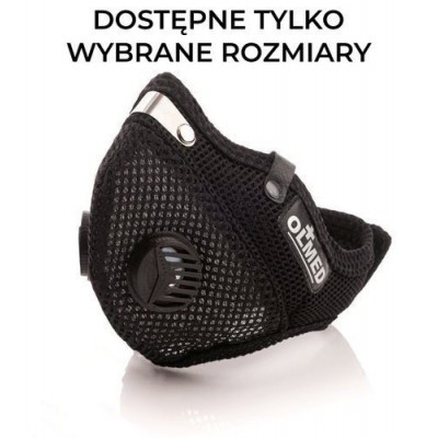 Zdjęcie produktu - 5 Maska Ochronna Olmed czarna 1+1 filtr