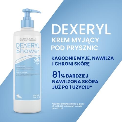 Miniaturka artykułu - #0 DEXERYL SHOWER Krem myjący, 500ml